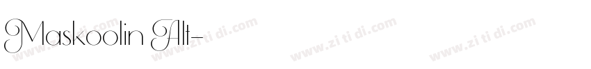 Maskoolin Alt字体转换